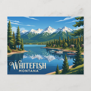Whitefish USA Postcard