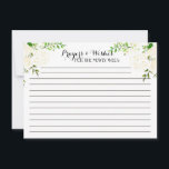 WhiteFloral Advice Cards, prayers, wishes<br><div class="desc">White Beautiful Floral Advice Cards</div>