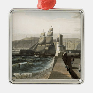 Whitehaven, Cumberland, from 'A Voyage Around Grea Metal Ornament