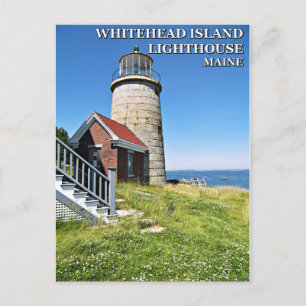 Whitehead Island Lighthouse, Maine Postcard