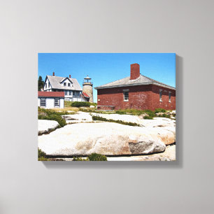 Whitehead Island Lighthouse Maine Toile enveloppée
