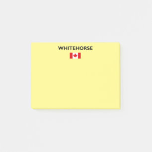 Whitehorse Canada Canadian Flag Light-Color Post-it Notes