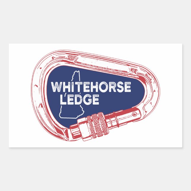 Whitehorse Ledge New Hampshire Climbing Carabiner Sticker (Front)