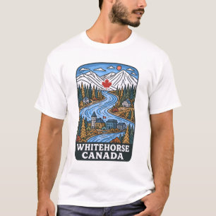 Whitehorse Yukon Canada Artistic Landscape City T-Shirt
