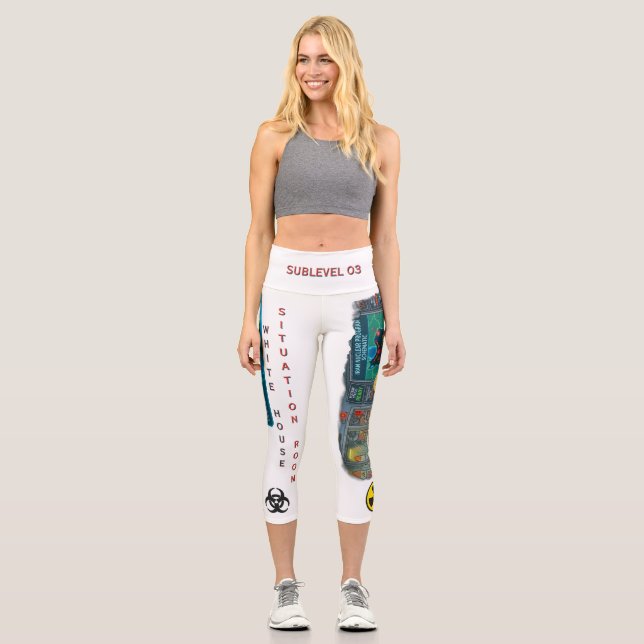 WHITEHOUSE SITUATION ROOM CAPRI LEGGINGS (Front)