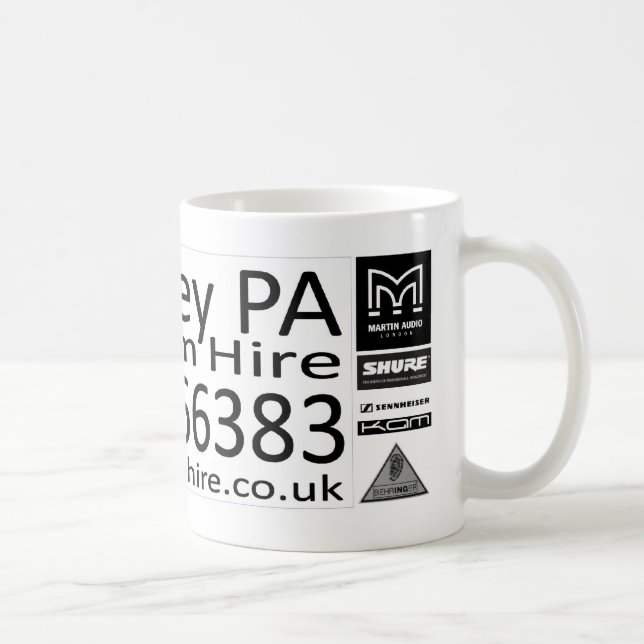 Whiteley PA Hire Mug (Right)
