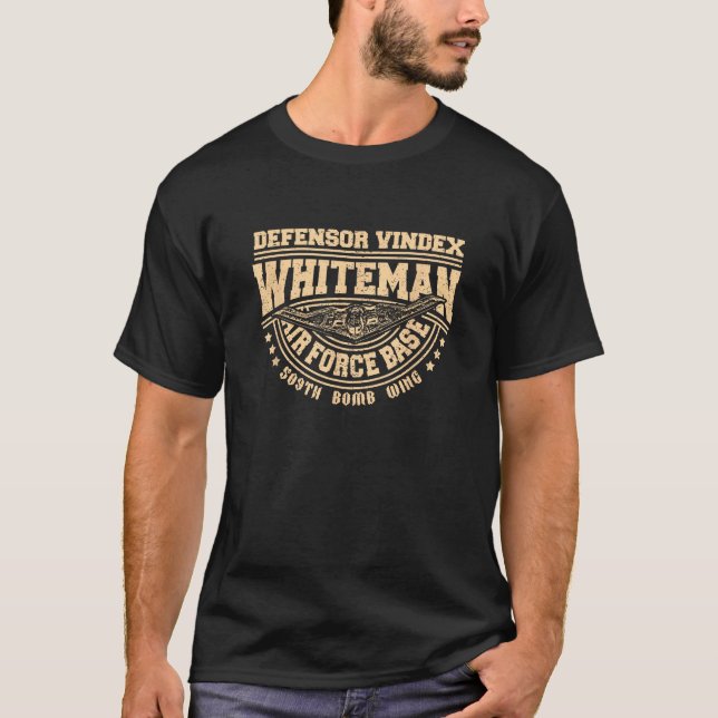 Whiteman Air Force Base 509th Bomb Wing Stealth Bo T-Shirt (Front)