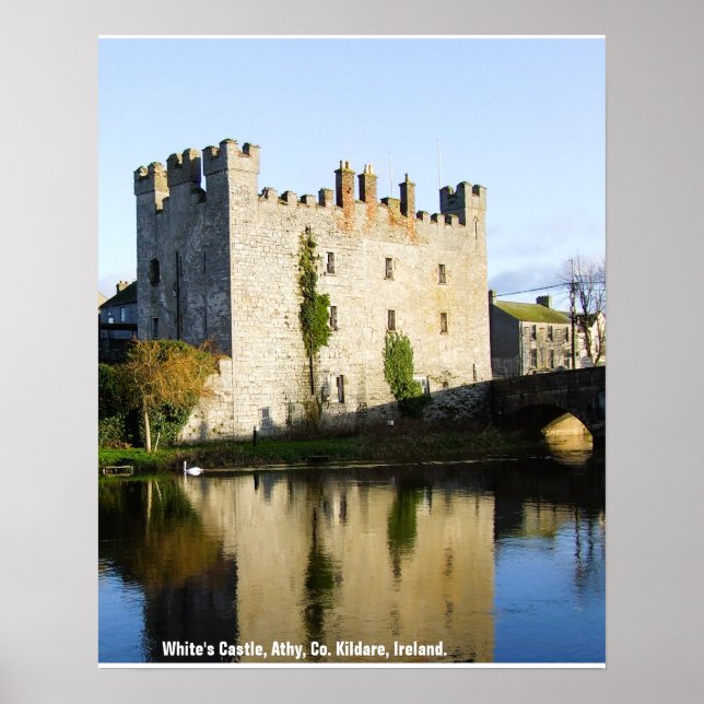 White's Castle, Athy, County Kildare, Ireland Poster (Front)