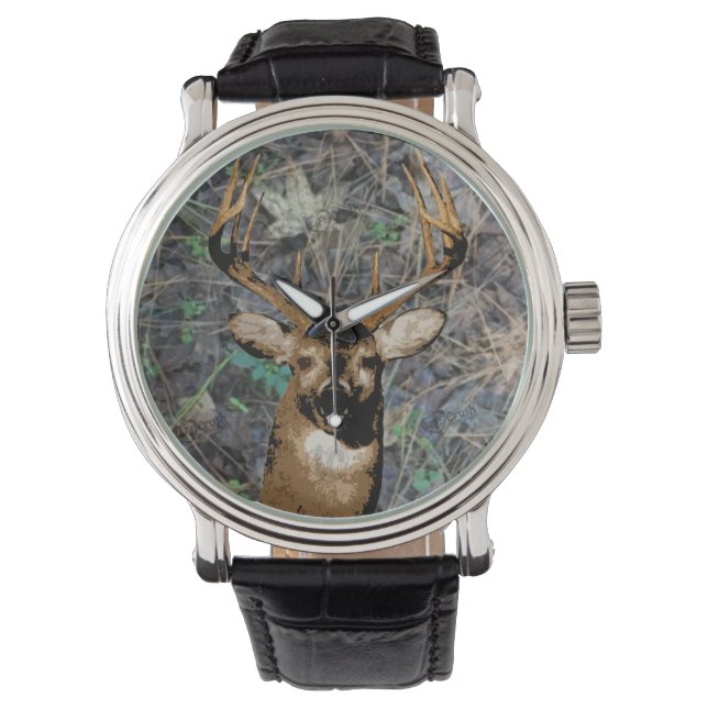 Whitetail Buck Deer Hunting Watch (Front)