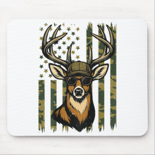 Whitetail Buck Youth Boy Deer Hunting Camo America Mouse Pad