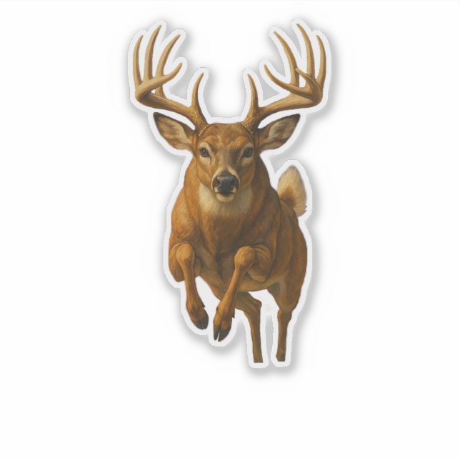 Whitetail Cut-out Sticker (Front)