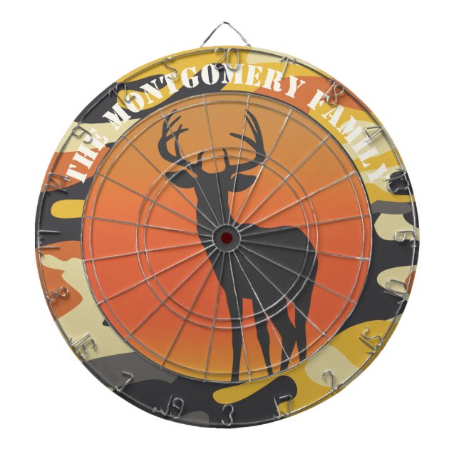 Whitetail Deer and Camo Dartboard (Front)