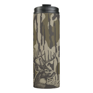 Whitetail Deer Bottomland Camo Deer Hunting Camo Thermal Tumbler