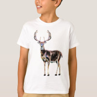 Whitetail Deer Buck with Large Antlers Light Flare