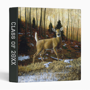 Whitetail Deer Doe in Autumn Forest Binder