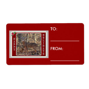 Whitetail Deer Happy Holidays Items