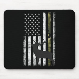 Whitetail Deer Hunting Hunter Elk Buck Camo Americ Mouse Pad