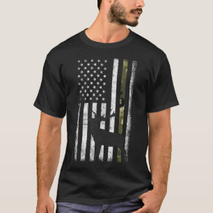 Whitetail Deer Hunting Hunter Elk Buck Camo Americ T-Shirt