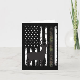 Whitetail Deer Hunting Hunter Gifts Buck Camo Amer Card