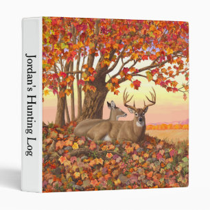 Whitetail Deer in Autumn New England Fall Colours Binder