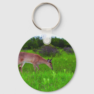 Whitetail Deer Keychain
