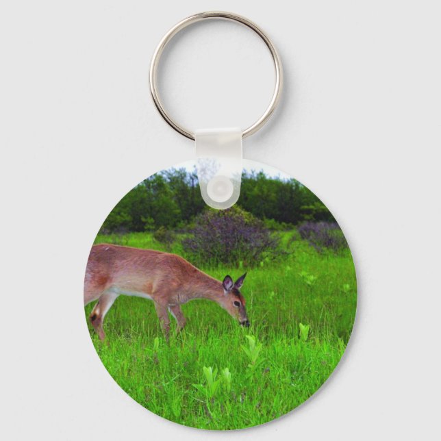 Whitetail Deer Keychain (Front)