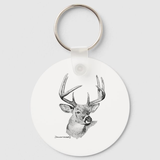 Whitetail Deer Keychain (Front)