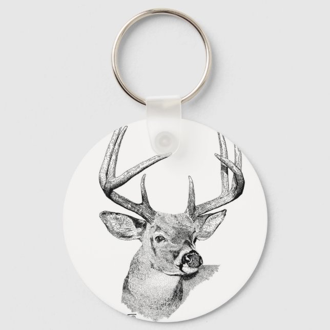 Whitetail Deer Keychain (Front)
