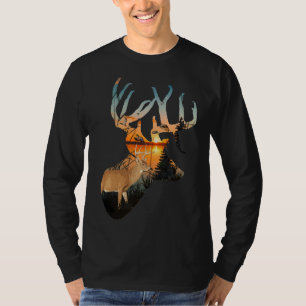 Whitetail Deer Long Sleeve Shirt, Deer Hunting T-Shirt
