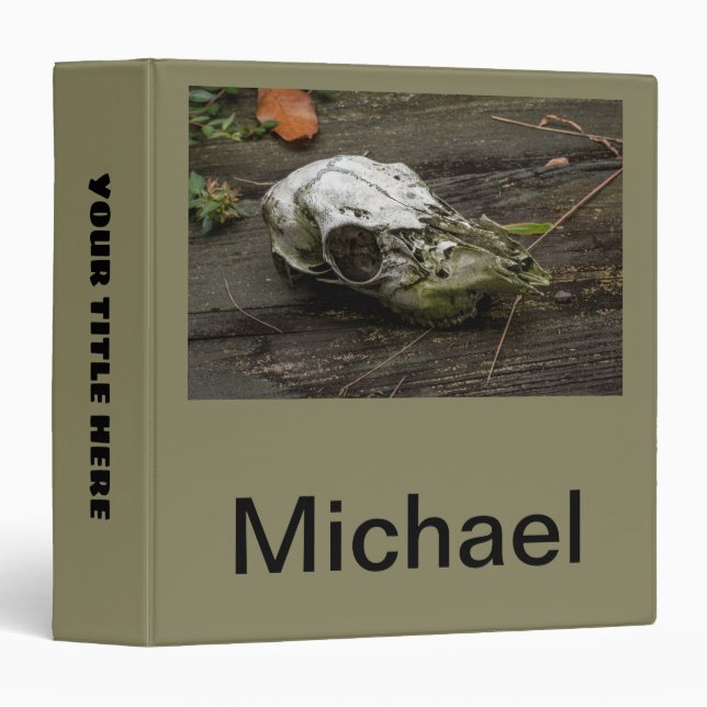 Whitetail Deer Skull Binder (Front/Spine)