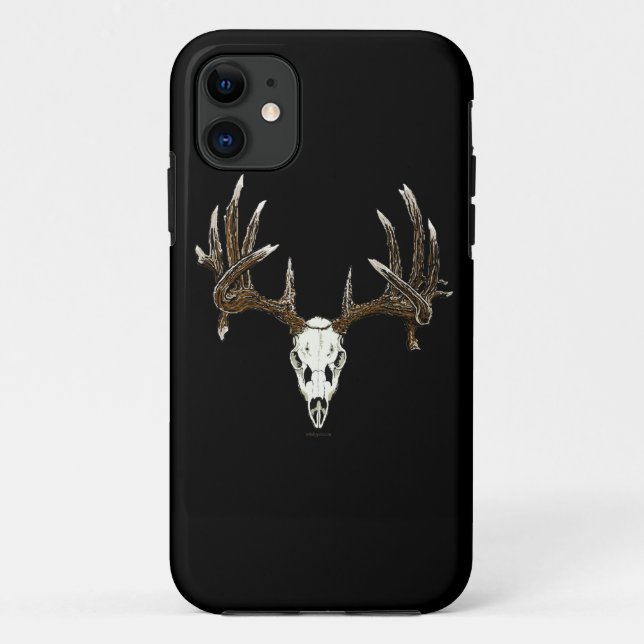 Whitetail deer skull Case-Mate iPhone case (Back)