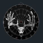 Whitetail deer skull w dartboard<br><div class="desc">Whitetail deer skull</div>