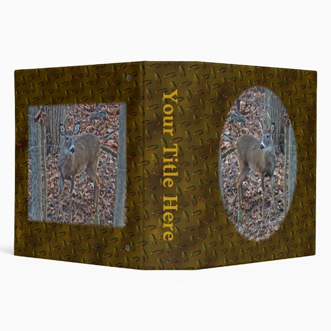 Whitetail Deer Spike Buck Series Binder (Background)