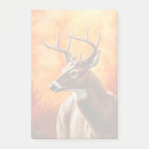 Whitetail Deer Trophy Buck Head Post-it Notes
