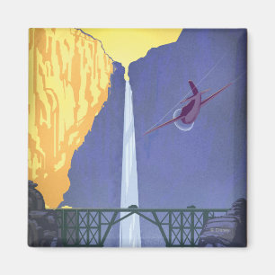 Whitewall Falls Illustration Magnet