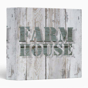 whitewashed barn wood western country farmhouse binder
