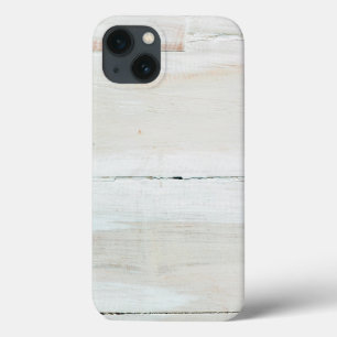 Whitewashed Barn Wood White Woodgrain iPhone 13 Case