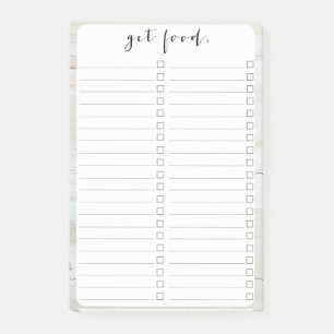 whitewashed Barn Wood White Woodgrain Post-it Notes