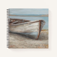 Whitewashed Boat on the Shore