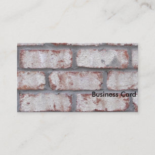 Whitewashed Brick Wall Business Card