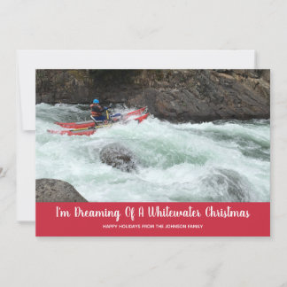 Whitewater Christmas Your Own Photo Flat Holiday Card