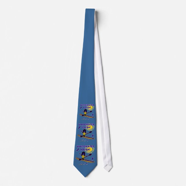 Whitewater Kayak! Clothing & Such Tie (Front)