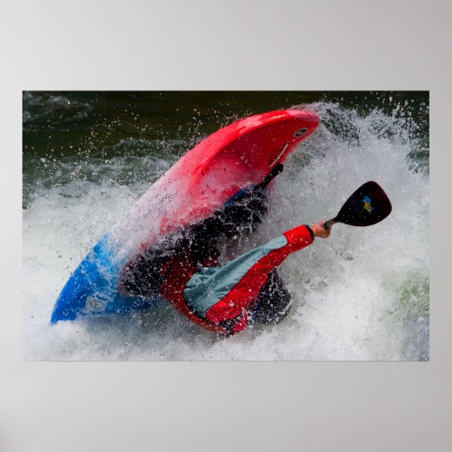 Whitewater Kayak Photo  Poster (Front)