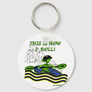Whitewater Kayak Roll Keychain