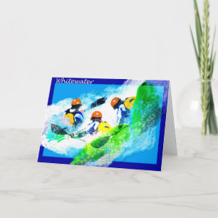 Whitewater Kayaking Greeting Card