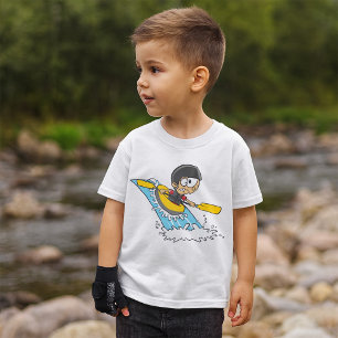 Whitewater Rafting Adventure with Scared Boy  T-Shirt