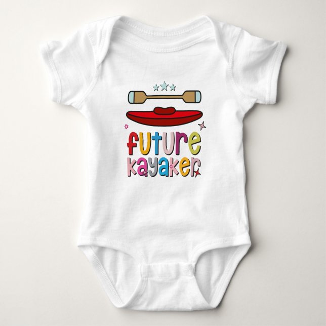 Whitewater Rafting - Future Kayaking Baby Bodysuit (Front)