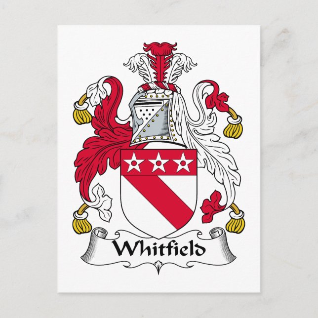 Whitfield Family Crest Postcard (Front)