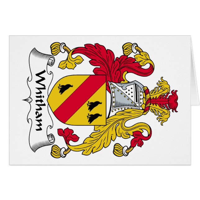 Whitham Family Crest (Front Horizontal)