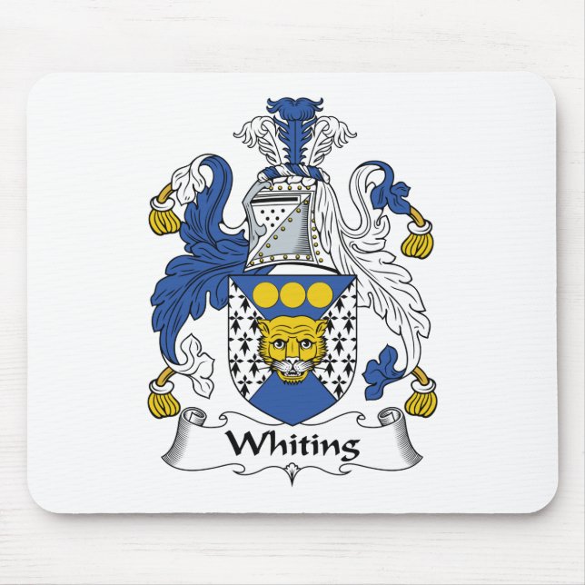 Whiting Family Crest Mouse Pad (Front)